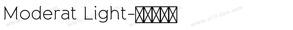 Moderat Light字体转换